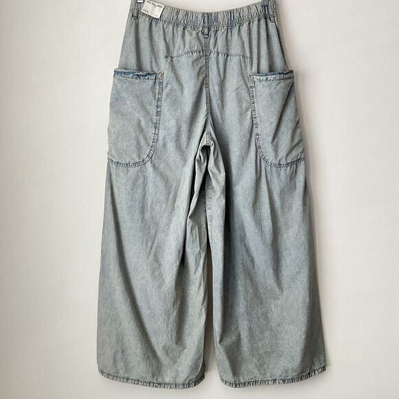 We The Free Shibuya Wide Leg Jeans Elastic Comfort Waist Blue Washed S - Picture 4 of 12